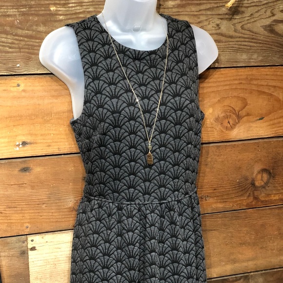 Loft black and grey dress 4 - Picture 2 of 8